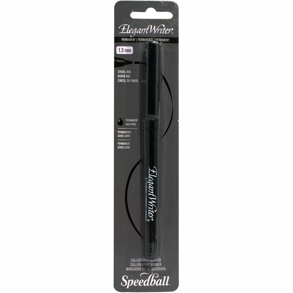 Caneta Para Caligrafia Speedball Elegant Writer Permanente 1.3mm Preto